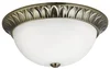 Stropní retro osvětlení Searchlight Flush v provedení antická mosaz