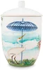 Stylová porcelánová nádoba Pip Studio Jolie Heron 1,5 l, bílá