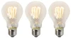 Stylové LED žárovky E27 se spirálovým vláknem – 3 kusy