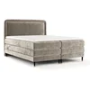 Světle hnědá boxspring postel 200x200 cm Dove