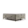 Světle hnědá boxspring postel s úložným prostorem 140x200 cm Araya