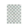 Světle modro-krémový ručně tkaný bavlněný koberec 120x160 cm Kitchen Tiles Blue Sage