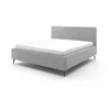 Světle šedá dvoulůžková postel s úložným prostorem Lizzano 160x200 cm