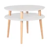 Světle šedý konferenční stolek Ragaba UFO, 57 cm