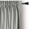 Světle šedý sametový závěs Pleat 140x270 cm
