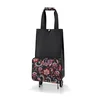 Taška na kolečkách Foldabletrolley Reisenthel Paisley černá