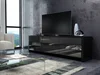 Televizní stolek DUSTLIK černý lesk 138×43×36 cm