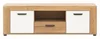 Televizní stolek FILIPPOPOLI 2D1S dub evoke / bílá alpský lesk