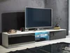 Televizní stolek KOLINA bílo-černý lesk