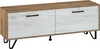 Televizní stolek PRUDHOE 140 cm craft zlatý / craft bílý
