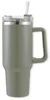 Termohrnek s brčkem 1000 ml šedý