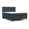 Tmavě modrá boxspring postel s úložným prostorem 160x200 cm Urbaneo