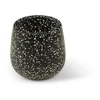 Tmavě šedý květináč Terrazzo Ø15 cm