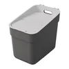 Tmavě šedý recyklovaný plastový odpadkový koš 20 l
