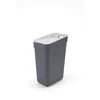 Tmavě šedý recyklovaný plastový odpadkový koš 30 l