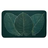 Tmavě zelená koupelnová předložka Jade 45x75 cm