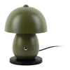 Tmavě zelená LED stolní lampa s kovovým stínidlem