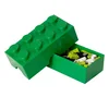 Tmavě zelený LEGO® svačinový box