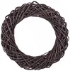 Tmavý proutěný věnec Merano 35 cm