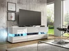 TV stolek DARDOK, bílý lesk, 140 cm
