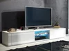 TV stolek KOLINA – bílá/bílý lesk, 5 let záruka
