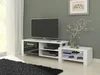 TV stolek MOLONG, bílý/černý lesk, 5 let záruka