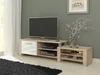 TV stolek MOLONG dub sonoma/bílý lesk