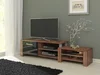TV stolek MOLONG švestka Wallis / černý lesk – 5 let záruka