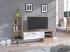 TV stolek VANIMO dub sonoma/bílý lesk
