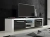 TV stolek ZARKENT 2 – bílo-černý lesk, 5 let záruka
