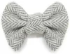 Tvídový motýlek pro psy Silver Herringbone