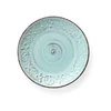 Tyrkysový keramický talíř Brandani Serendipity 27,5 cm
