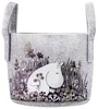 Úložný koš Moomin Flower Field 17l šedý