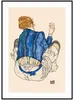 Umělecký Plakát Egon Schiele - Sedící Žena, Rozměr 50 x 70 cm