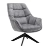 Valter – designové otočné křeslo Velvet/kov