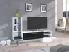 VANIMO TV stolek – bílý/černý lesk