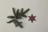 Vánoční dřevěná vločka na strom 7x7cm, bílá
