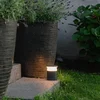 Venkovní LED nástěnná lampa Bar, tmavě šedá, 12 cm
