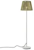 Venkovní stojací lampa Virginia Jayla bílá se zeleným lanovým stínidlem IP44/IP54
