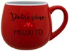 Veselný keramický hrnek s nápisem Miluju Tě!