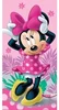 Vesna Dětská osuška Minnie Pink Bow 70x140 cm