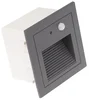 Vestavné LED Svítidlo s PIR Senzorem - Šedé, IP65