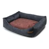 Vínovo-šedý pelíšek pro psa 55x65 cm SoftBED Eco Rexproduct