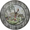 Vintage Dřevěné Nástěnné Hodiny 30 cm