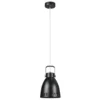Visící černá kovová lampa AIDEN