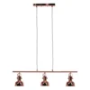 Visící lampa AVIER TYP 4 – retro kovová, rose gold