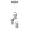 Visící lampa DEVAN – šedý kov