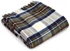 Vlněná deka Tartan Blue Stewart 183x150 cm