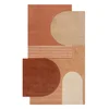 Vlněný koberec Lozenge Terracotta 120x180 cm