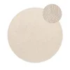 Vlněný kulatý koberec Eleni Natural White 120 cm